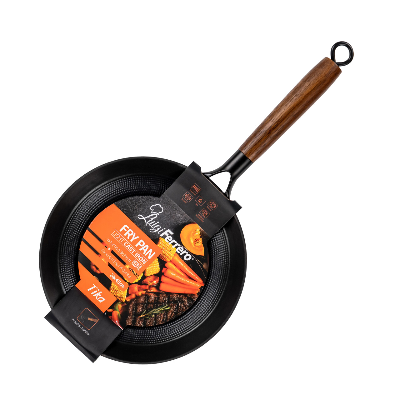 Tigaie, Luigi Ferrero, Tika FR-2445WH, 24x4.5 cm, fonta - imagine 6